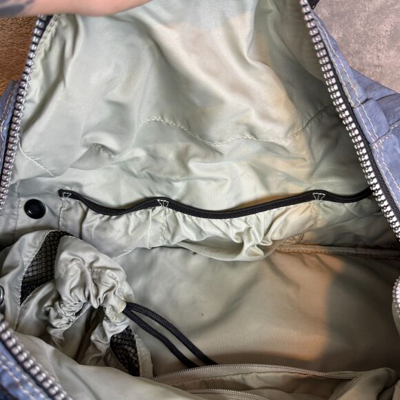 Kipling Large Weekender Travel Duffel Overnight Gym Convertible Bag Blue - Picture 4 of 13